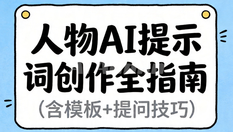 人物AI提示词创作全指南（含模板+提问技巧）