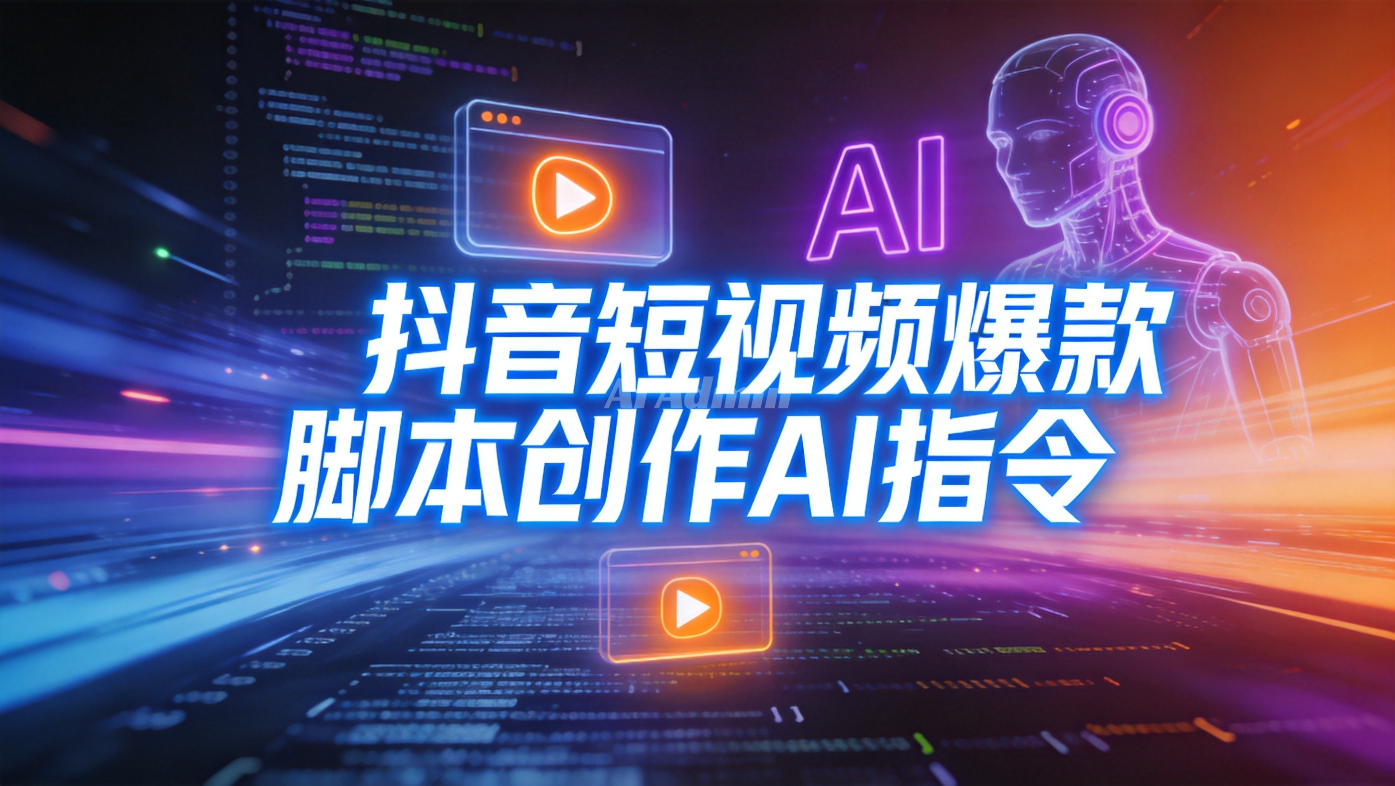 抖音短视频爆款脚本创作AI指令